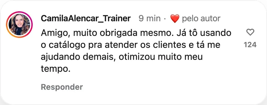 Depoimentos de Personais que usam e aprovam 2