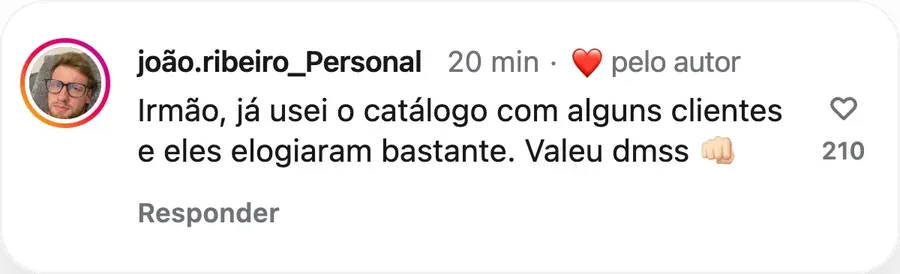 Depoimentos de Personais que usam e aprovam 3