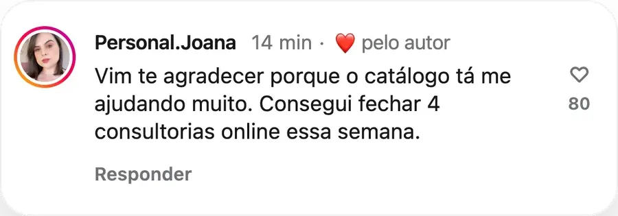Depoimentos de Personais que usam e aprovam 4
