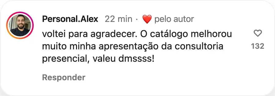 Depoimentos de Personais que usam e aprovam 5