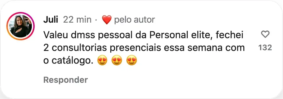 Depoimentos de Personais que usam e aprovam 6